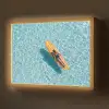 Surfboard - Water - Badpak - Oranje Light Box met batterij (Wandlamp) middel -z3d_website