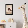 Paard - Galop - Energie fotolijst zwart zonder passe partout klein -usfeer4_kinderkamer