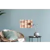 Macarons - Beige - Bruin Muursticker klein -plant