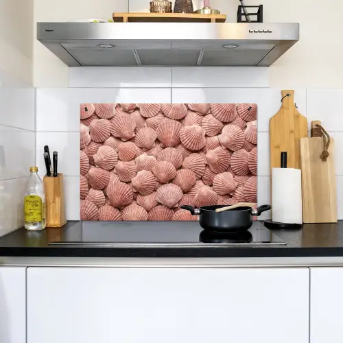 Schelpen - Patroon - Roze Inductie beschemer met haakjes klein -sfeer2
