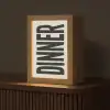 Eten - Vintage - Retro - Japandi Light Box met kabel (Tafellamp) klein -z3d_website