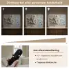 Anker - Hout - Schelpen - Zand Light Box met batterij (Wandlamp) middel -USP_dimbaarNL