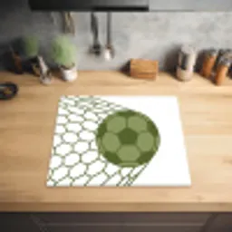 Voetbal - Goal - Sport - Groen Inductie beschermer vinyl 3mm middel -sfeer5