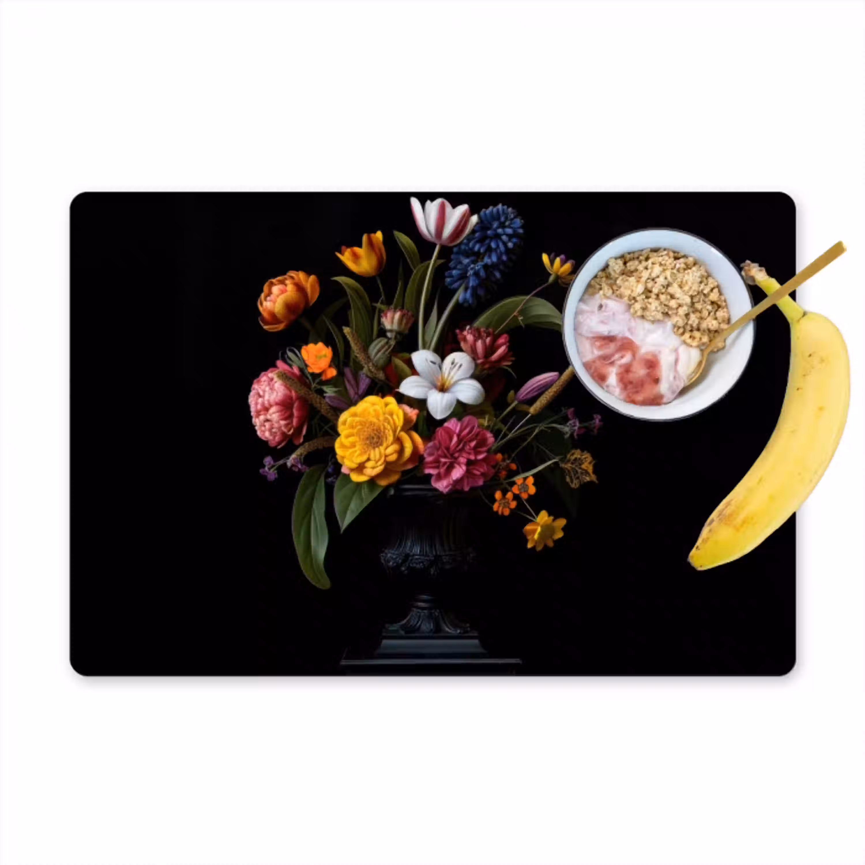 Lente - Bloemen - Klassiek - Vaas Placemat vinyl groot -zzzproduct_Kitchenyeah-website