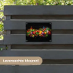 Groente - Eten - Kruiden - Graffiti - Koken tuinposter los doek klein -sfeer3