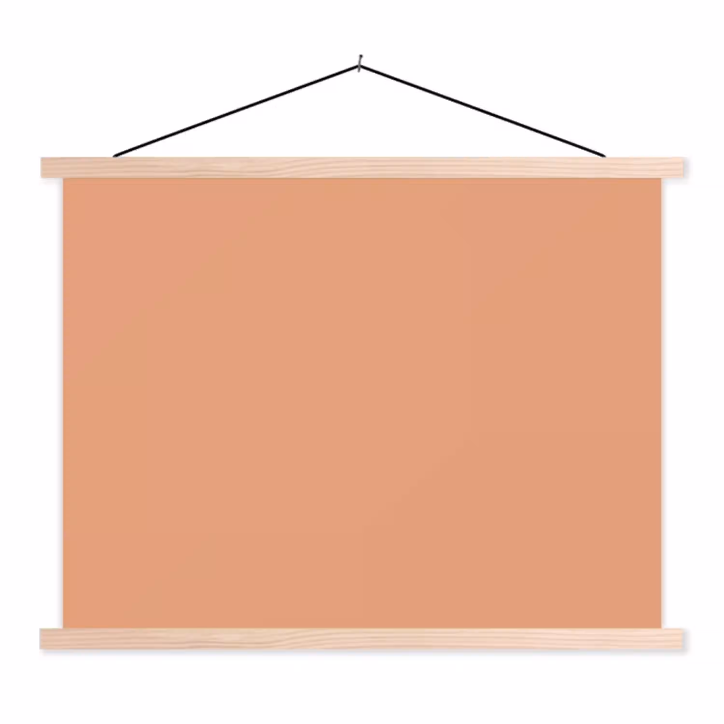 Desert - Coral - Koraal textielposter latten blank klein 122 -3d