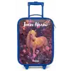 Paard - Bloemen - Paars - Vlinder Kinderkoffer - Blauw klein -zz3dotto