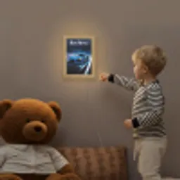 Auto - Blauw - Jongens - Kind Light Box met kabel (Kinderlampje) klein -sfeer4a_kind