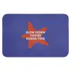 Slow down you're doing fine - Ster - Blauw Badmat klein -3d