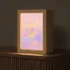 Bergtoppen - Wolken - Dromerig Light Box met kabel (Tafellamp) klein -z3d_website