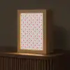 Retro - Ruit - Hartjes - Patroon Light Box met kabel (Tafellamp) klein 925 -z3d_website