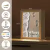 Where to next - Strand - Voetstappen Light Box met kabel (Tafellamp) klein -USP_NL