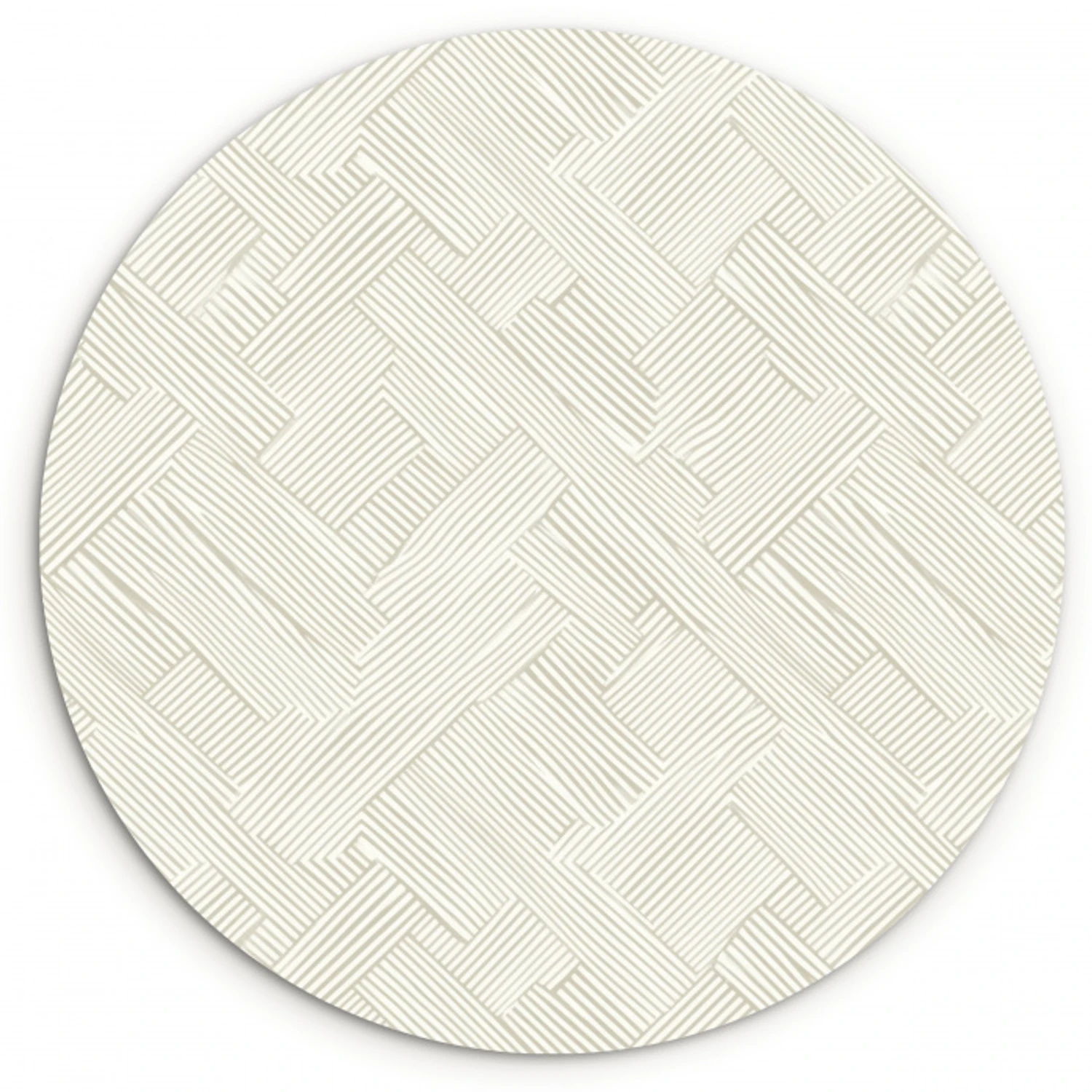 Textuur - Abstract - Beige Wandcirkel kunststof plaat 5mm dik klein 188 -3d