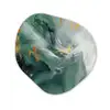 Groen - Modern - Marmer - Abstract Wandcirkel Organisch Forex 3mm klein -3d