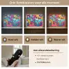 Abstract - Neon - Design - Kleurrijk - Graffiti Light Box met batterij (Wandlamp) middel -USP_lichtkleurNL