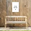 Quotes - Ik hou van jou - Spreuken Tuinposter op houten frame 2 cm dik klein -sfeer4