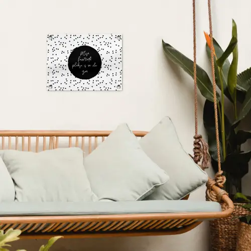 Mijn favoriete plekje is in de zon - Tekst - Zon - Zomer - Quotes tuinposter los doek klein -sfeer7