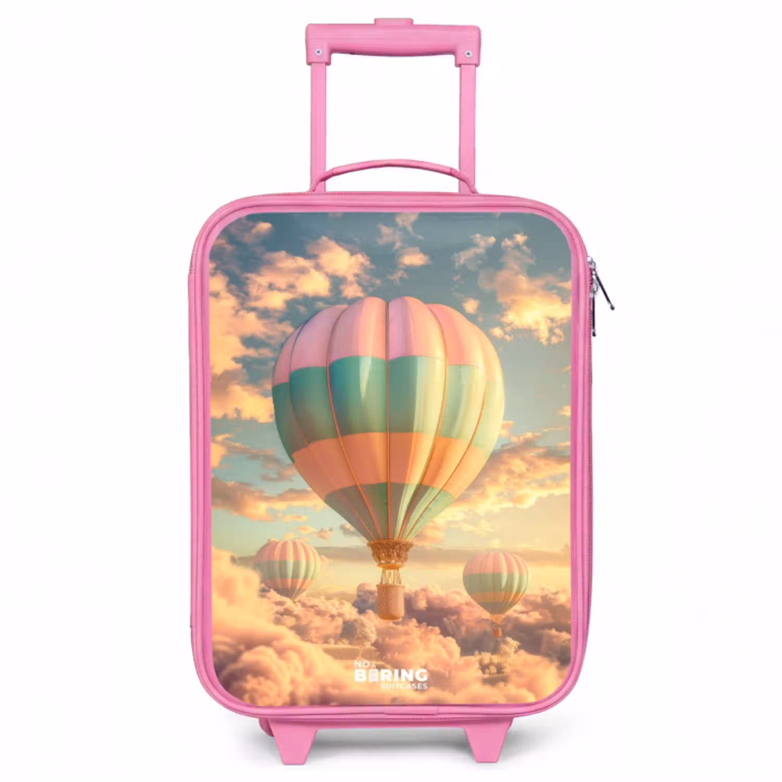Pastel skyliner Kinderkoffer - Roze klein -3d