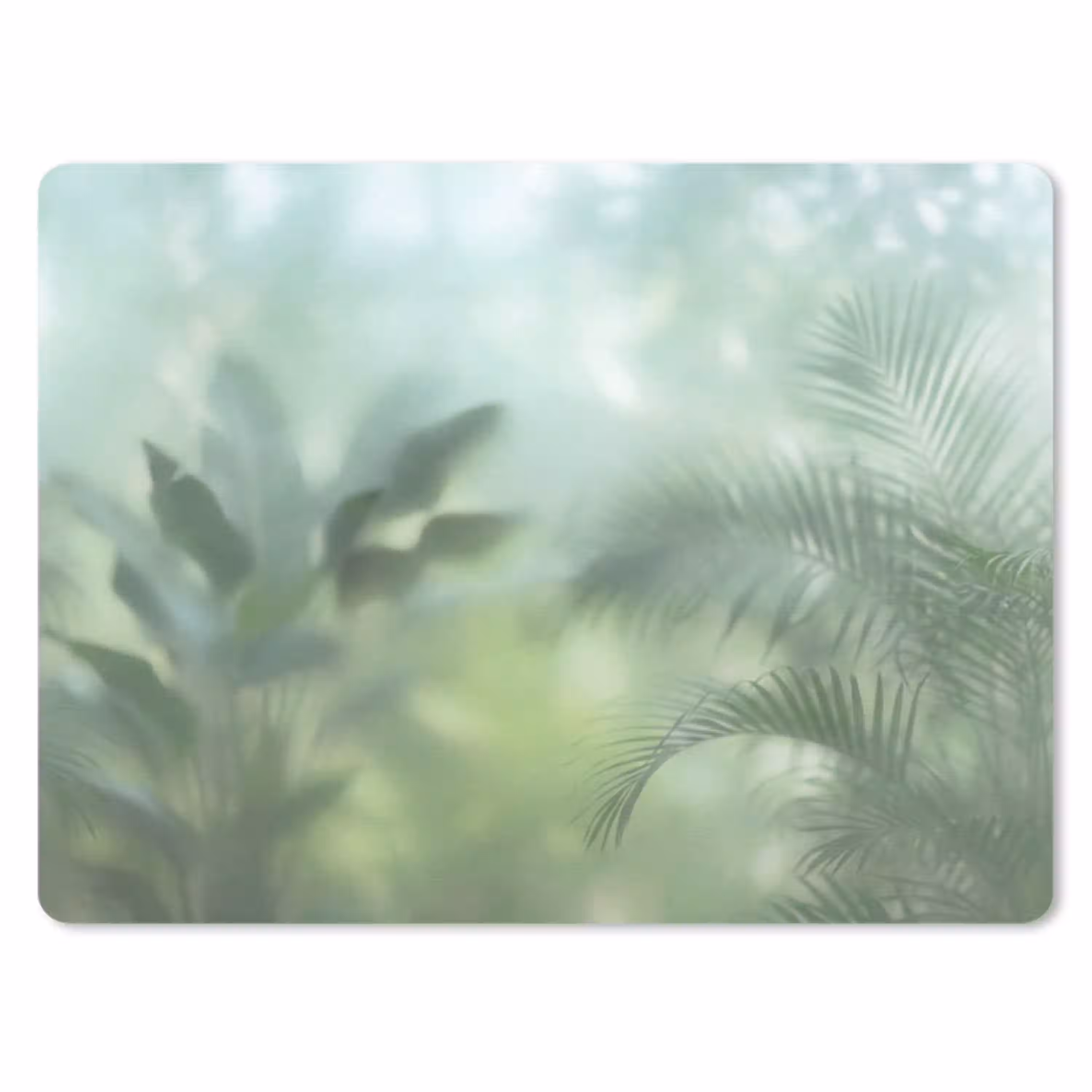 Natuur - Vervaagd - Groen - Abstract - Modern muismat rubber klein -3d