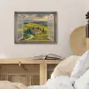 Doorkijk - Toscane - Uitzicht - Landschap - Zomer PET vilt klein -sfeer3
