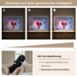 Buitenaards wezen - Rood - Planeten Light Box met batterij (Wandlamp) middel -USP_dimbaarDE