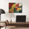 Abstract - Kerst - Goud - Rood - Groen PET vilt klein -sfeer5