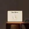 Zeepaardje - Zeewier - Beige Light Box met batterij (Wandlamp kind) middel -sfeer1_kind