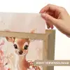 Hertje - Illustratie - Bloemen - Roze Light Box met kabel (Kinderlampje) klein -USP_websiteprintNL