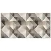 Geometrisch - Motief - Aardetinten Balkonbeschermer Duitsland klein 596 -zz_3d