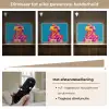 Bloemenkrans - Hagedis - Kimono - Paars Light Box met batterij (Wandlamp) middel -USP_dimbaarNL