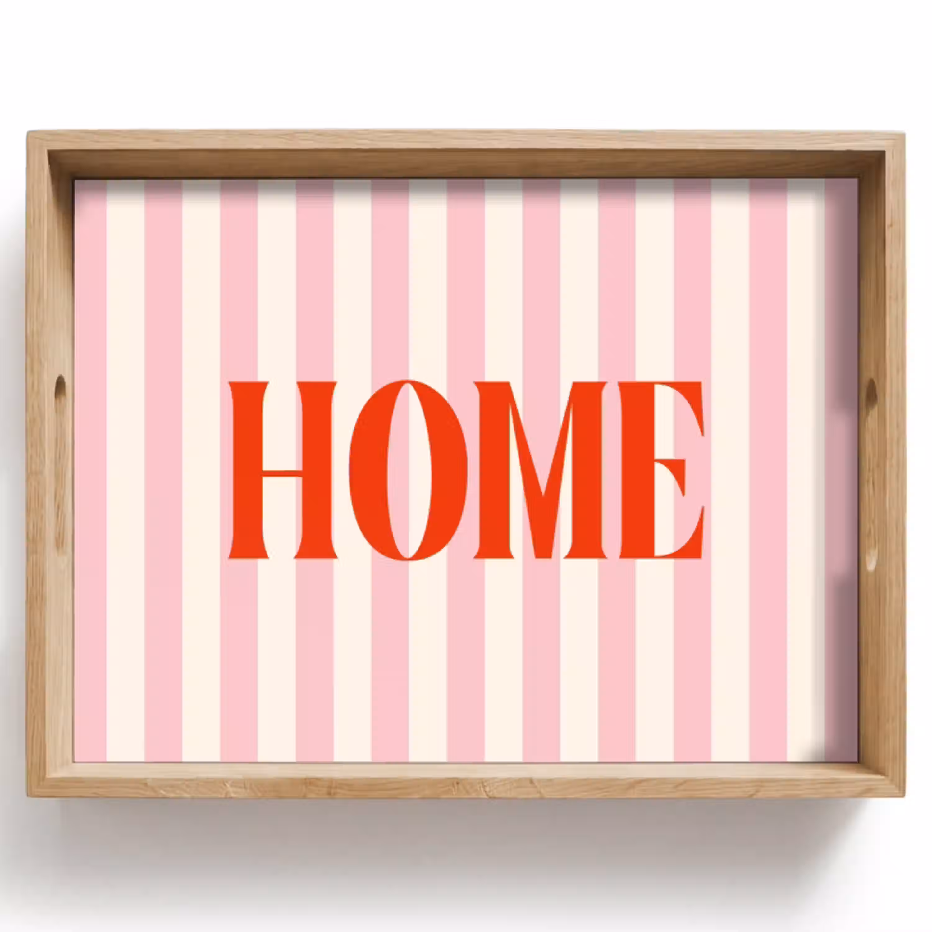 Zachtroze - Rood - Strepen - Home Dienblad Rechthoek middel -z3d_shopping