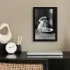 Hond - Bulldog - Pasta - Bril - Stoer - Dieren fotolijst zwart zonder passe partout klein -sfeer1