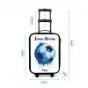 Voetbalvibes - Inktspatten - Blauw Kinderkoffer - Zwart klein -productfoto_formaten