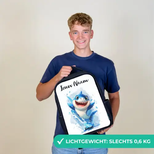 Haai - Tanden - Water Rugzak - Zwart middel -sfeer7_NL
