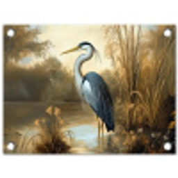 Reiger - Water - Planten tuinposter los doek klein -3d