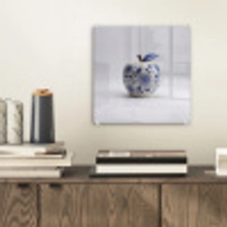 Appel - Blauw - Klassiek plexiglas 5mm klein -sfeer1