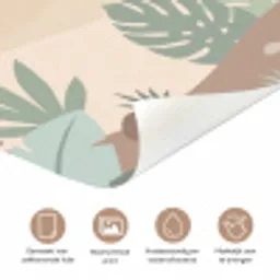 Jungle - Dieren - Groen deurposter klein -closeup_NL
