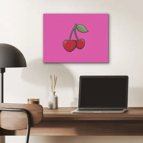 Kers - Roze - Fruit PET vilt klein -sfeer5