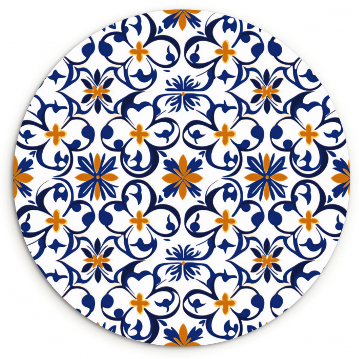 Patroon - Modern - Kleurrijk Wandcirkel kunststof plaat 5mm dik klein 188 -3d