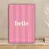 Roze - Gestreept - Belle canvas 2cm klein -sfeer1