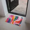 Vormen - Golvend - Abstract - Felroze Deurmat klein -sfeer5