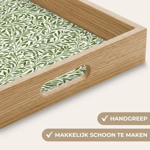 Botanisch - Takken - Groen Dienblad Rechthoek middel 911 -USP_HandgreepNL