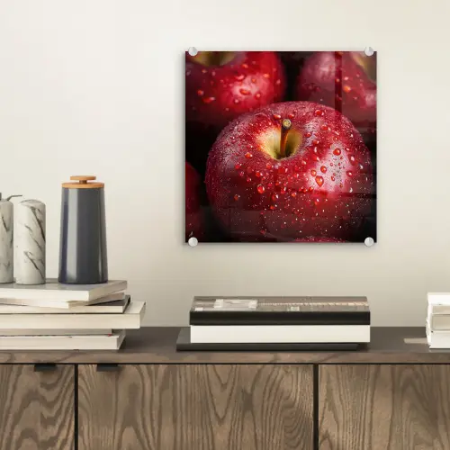 Rood - Appels - Fruit plexiglas 5mm klein -sfeer1