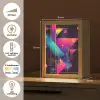 Driehoeken - Cirkels - Abstract - Sterren Light Box met kabel (Tafellamp) klein -USP_NL