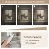 Kunst - Goud - Zilver - Abstract Light Box met kabel (Tafellamp) klein -USP_dimbaarNL