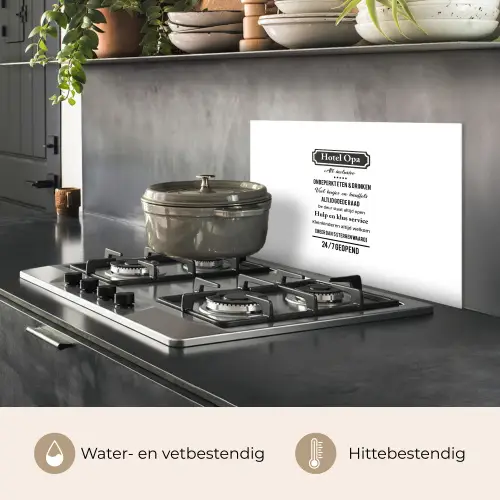 Quotes - Hotel opa - Spreuken - Opa keuken achterwand spatscherm klein -usp_NL