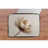 Bloem - Beige - Crème laptophoes neopreen klein -tafel