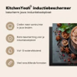 Herfstige Specerijen Latte Inductie beschermer vinyl 3mm middel -sfeer2