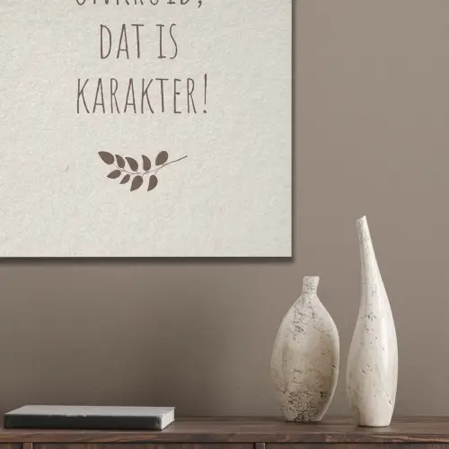Bruin - Minimalistisch - Quote - Zomer PET vilt klein -sfeer6_closeup