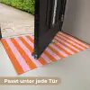 Patroon - Oranje - Fijn - Strepen Deurmat klein -USP_DE